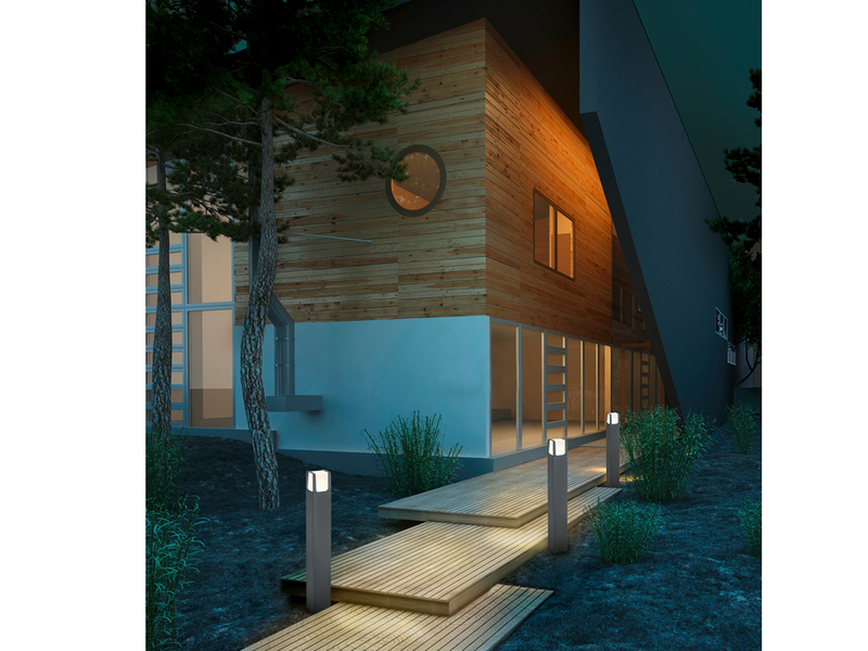 LED Außenwandleuchte EBRO Aluminium in Anthrazit, Höhe 20cm, IP54