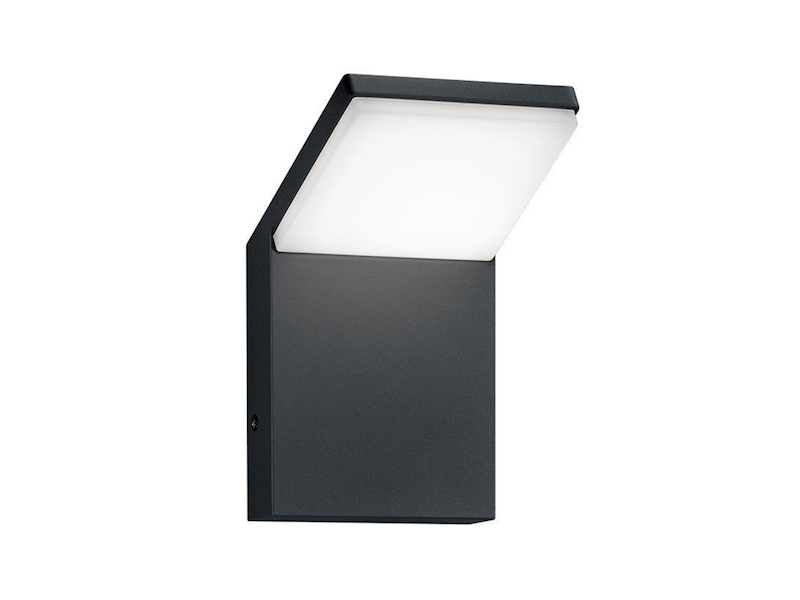 Moderne LED Außenwandleuchte PEARL Aluminium Anthrazit, Höhe 16cm