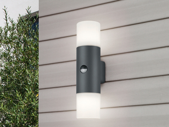 LED Außenleuchte Wandlampe Up/Down anthrazit IP44 Wegeleuchten Terrassenlampen 