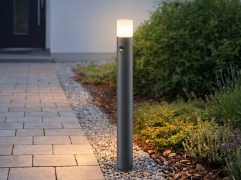 LED Wegeleuchte Anthrazit mit Bewegungsmelder, Höhe 80cm