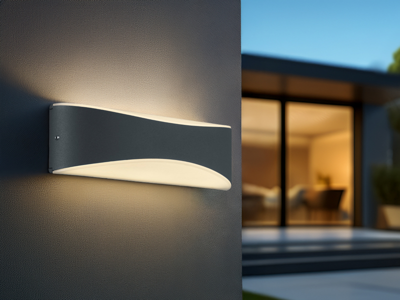 LED Außenwandleuchte KONDA in Anthrazit mit Up- & Downbeleuchtung, IP65