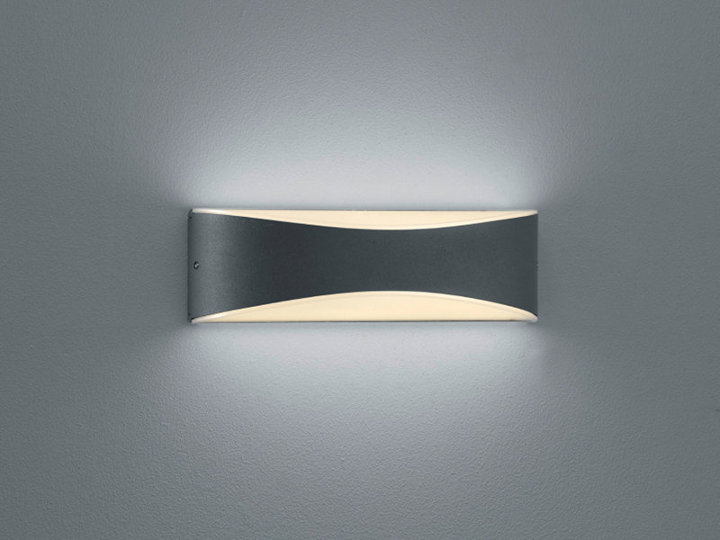 LED Außenwandleuchte KONDA in Anthrazit mit Up- & Downbeleuchtung, IP65