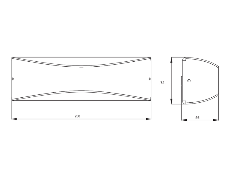 2er Set LED Außenwandleuchten in Anthrazit mit Up and Down Beleuchtung, IP65