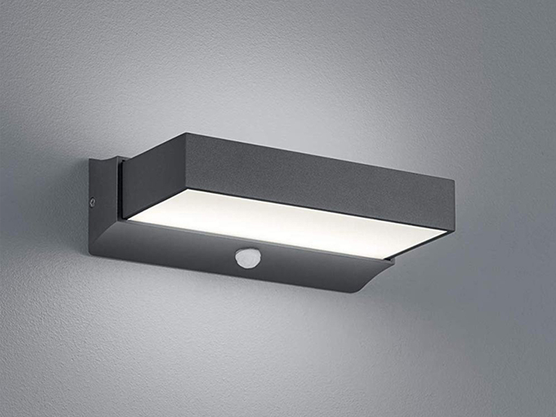 LED Außenwandleuchte CUANDO mit Bewegungsmelder, Anthrazit Breite 23cm