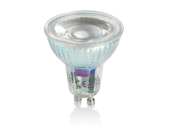 GU10 LED Stiftsockel - 4,5 Watt, 345 Lumen 3000 Kelvin Warmweiß - extern dimmbar
