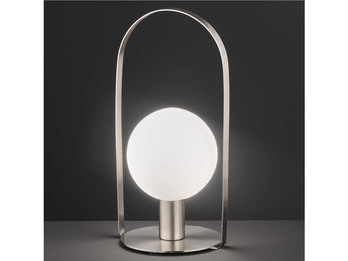 Tischlampe VERRE mit Kugel aus Glas - Tischleuchte Bauhaus Stil