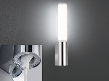 Badlampe mit Steckdose als Spiegelleuchte seitlich für Badezimmer