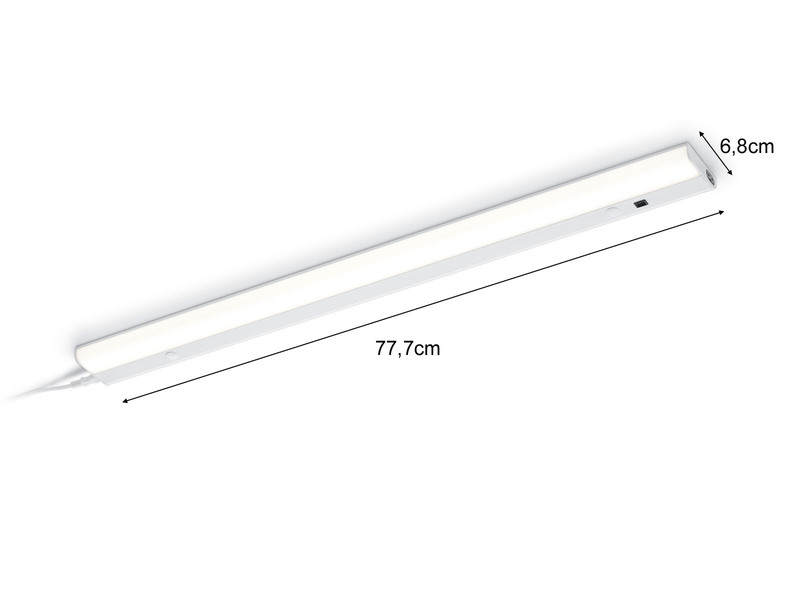 LED Küchen Unterbauleuchte SIMEO flach mit Bewegungssensor, 78cm lang