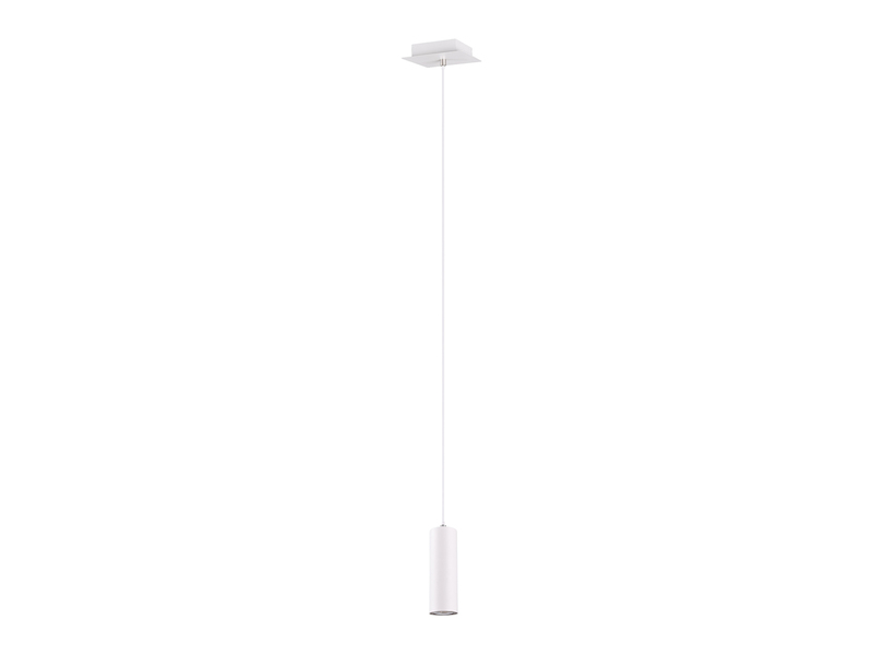 Pendelleuchte MARLEY 1-flammig Metall in Weiß matt, Ø 12cm