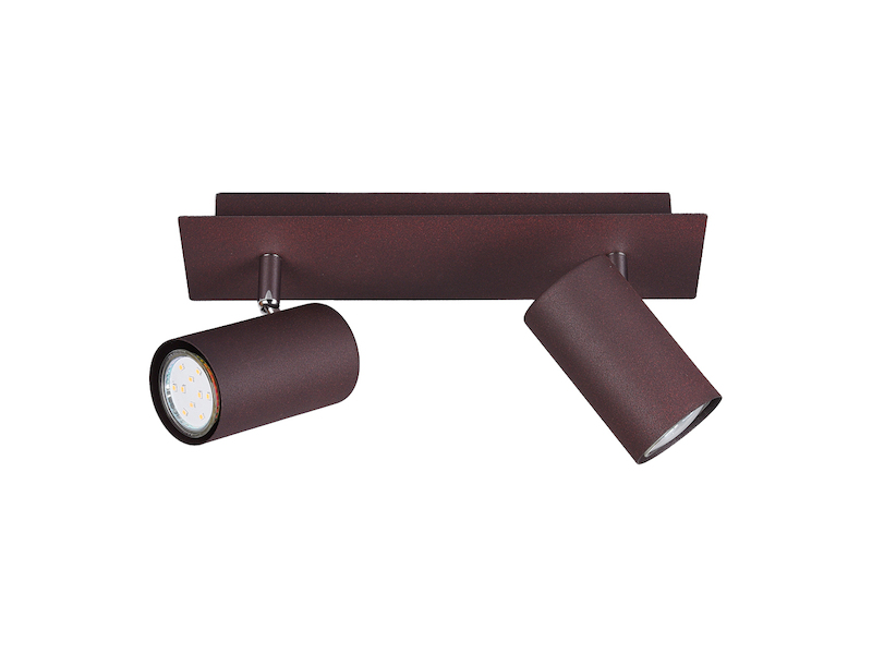 Deckenstrahler MARLEY Rostfarben 2-flammig, Breite 30cm