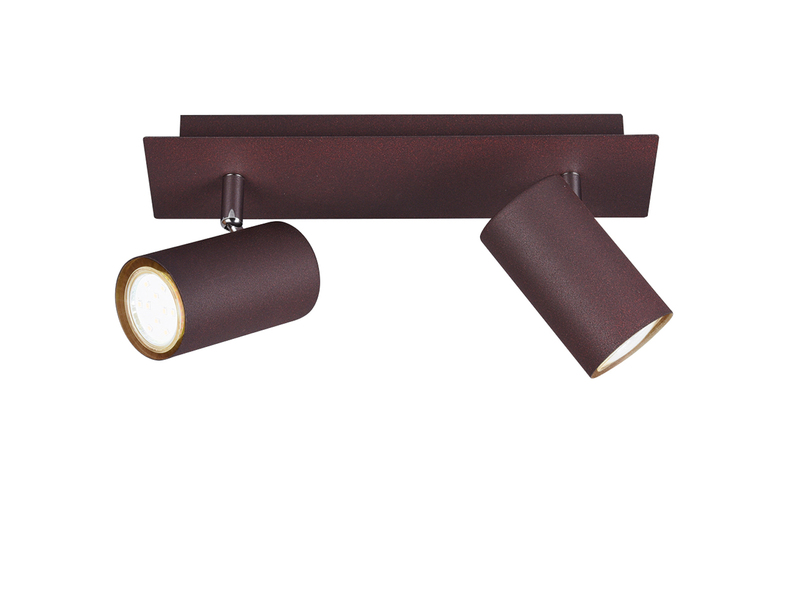 Deckenstrahler MARLEY Rostfarben 2-flammig, Breite 30cm