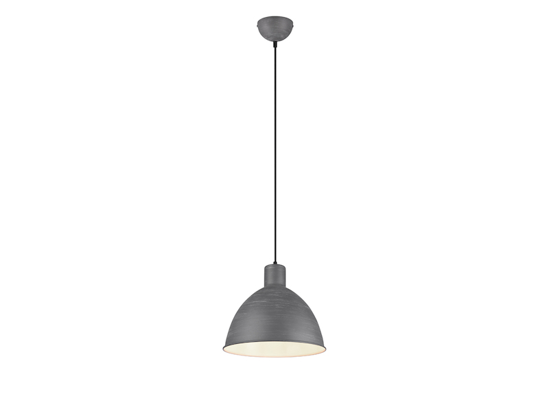 Pendelleuchte TELME mit Betonoptik Metallschirm einflammig, Ø 30cm