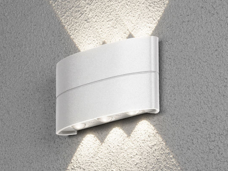 Moderne ALU LED Wandleuchte für außen, UP & Down Licht