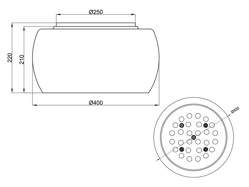 Deckenleuchte VAPORE mit Glas Chrom in Rauchglas Optik & Kristallbehang Ø 40cm