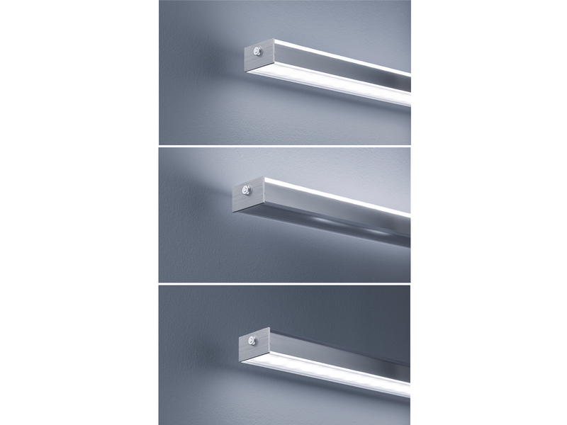 LED Pendelleuchte VITAN Silber dimmbar & höhenverstellbar, Breite 115cm