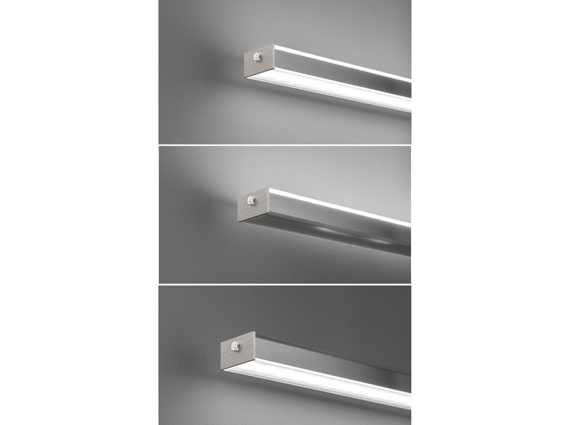 LED Pendelleuchte VITAN Silber dimmbar & höhenverstellbar, Breite 115cm