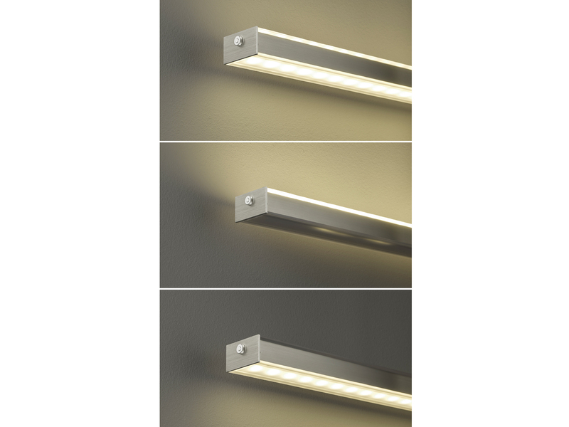 LED Pendelleuchte VITAN Silber dimmbar & höhenverstellbar, Breite 115cm