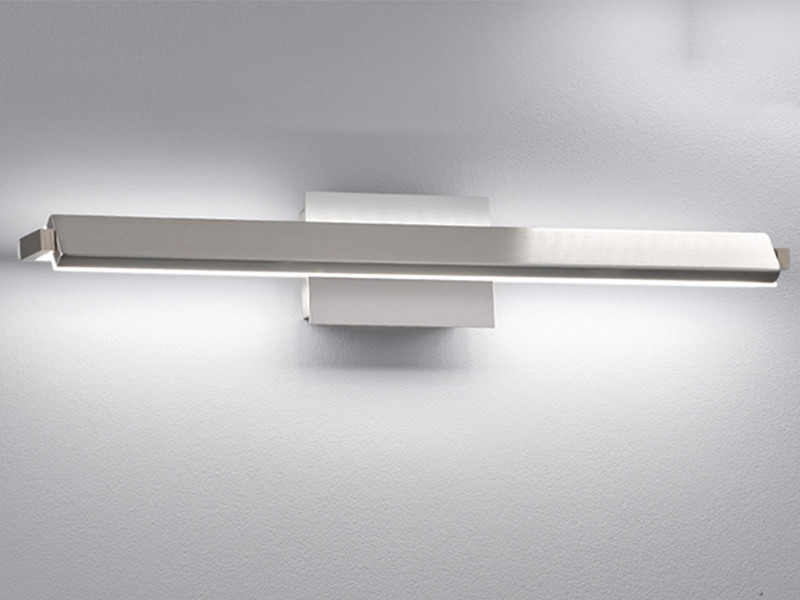 2er SET LED Wandlampen Silber schwenkbar & dimmbar, Breite 60cm