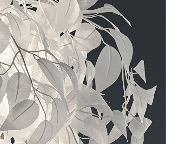 Deckenleuchte LEAVY Blätter Lampenschirm in Weiß Ø70cm
