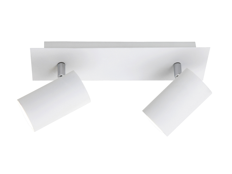 Deckenstrahler Weiß 2-flammig mit GU10 LED, Breite 30cm