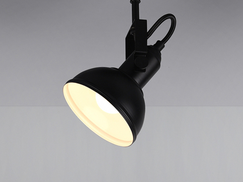LED Deckenstrahler 3-flammig Metall Schwarz, Breite 60cm