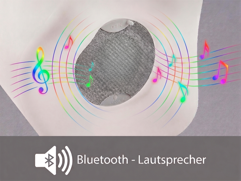 LED Akku Bodenlampe CALLOON mit RGB, Bluetooth Lautsprecher & Weinkühler 50cm