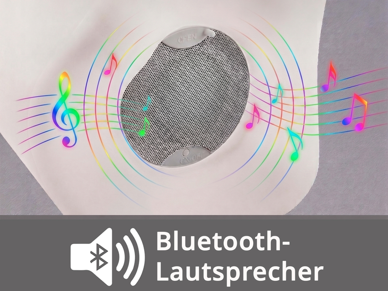 LED Akku Bodenlampe CALLOON mit RGB, Bluetooth Lautsprecher & Weinkühler 50cm