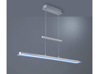 LED Pendelleuchte SMASH Silber dimmbar & höhenverstellbar bis 150cm, B: 100cm