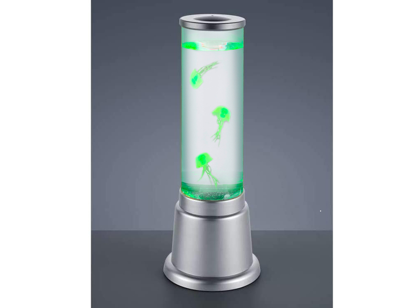 Sprudelnde Farbwechsel LED Lichtsäule JELLY Wassersäule & Deko Fischen H. 36cm