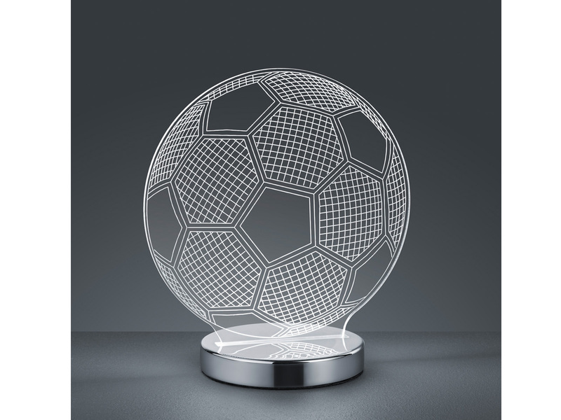 LED Tischleuchte BALL 3D Fußball Lichtfarbe einstellbar Höhe 22cm