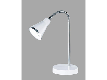 Moderne flexible LED Schreibtischleuchte ARRAS 1 flammig Kunststoff in weiß