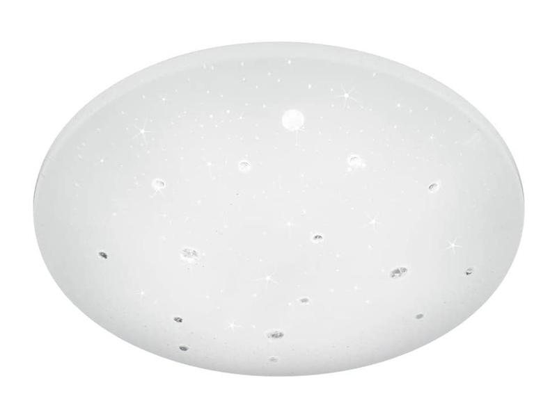 LED Deckenleuchte ACHAT Weiß Sternenhimmel, Stufendimmer - Ø 50cm