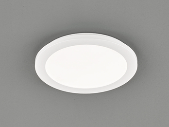 Kleine LED Deckenleuchte CAMILLUS flache Badezimmerlampe dimmbar Ø26cm Weiß IP44