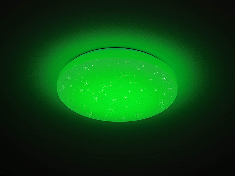 LED Deckenleuchte CHARA Farbwechsel & Sternenhimmel, Fernbedienung Ø33cm