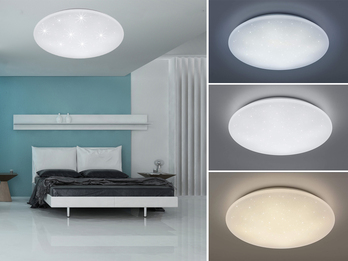 LED Deckenleuchte KATO dimmbar mit Sternenhimmel & Fernbedienung, Ø 60cm