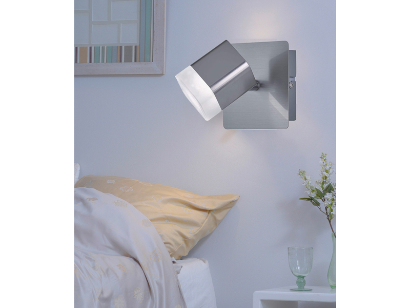 LED Wand- & Deckenstrahler ROUBAIX Silber matt, Breite 10cm