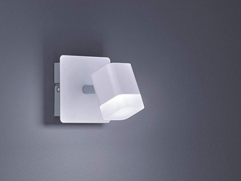 LED Wand- & Deckenstrahler ROUBAIX 1 flammig schwenkbar Weiß matt 10x10xcm