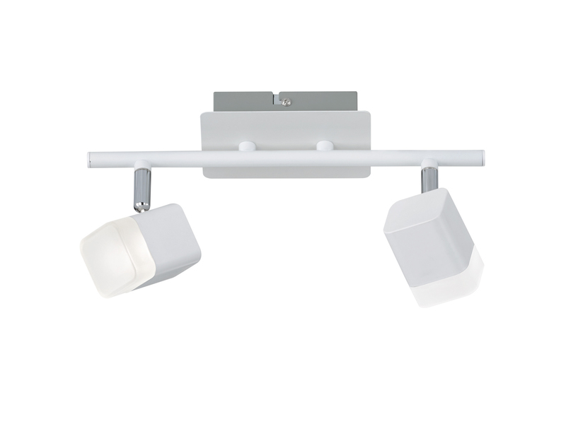 LED Deckenstrahler ROUBAIX 2-flammig Weiß matt, Breite 34cm