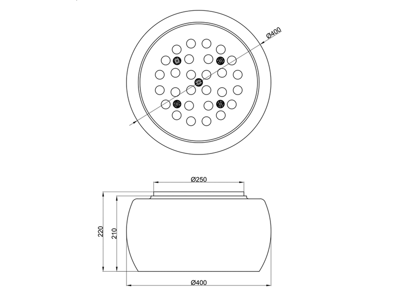 LED Deckenleuchte mit Glas Chrom in Rauchglas Optik & Kristallbehang Ø 40cm