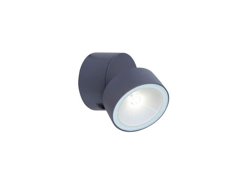 LED Außenwandlampe TRUMPET mit beweglichem Kopf, 8.7cm∅