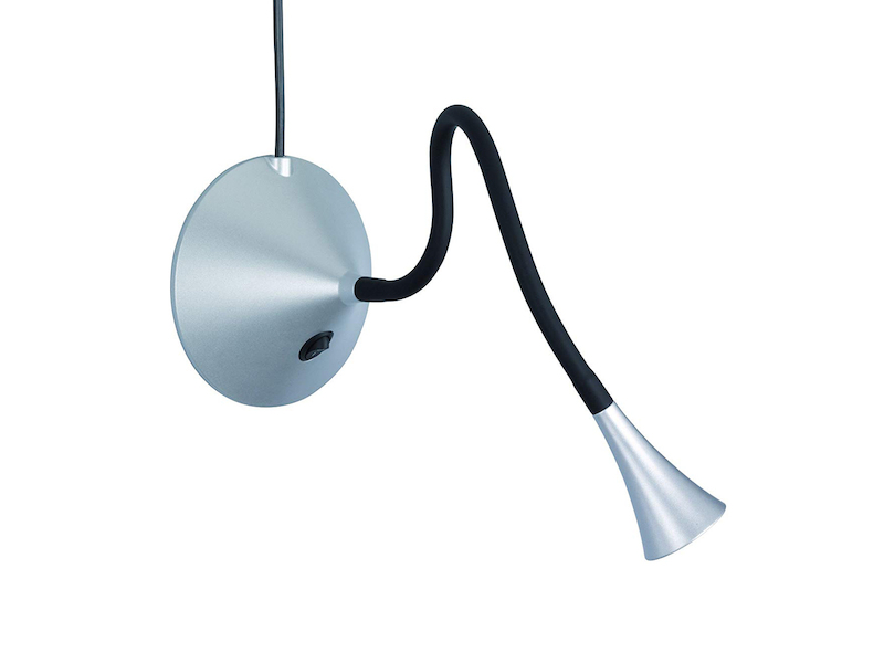 Flexible LED Schreibtischleuchten 2er SET in Silber auch Wandmontage möglich