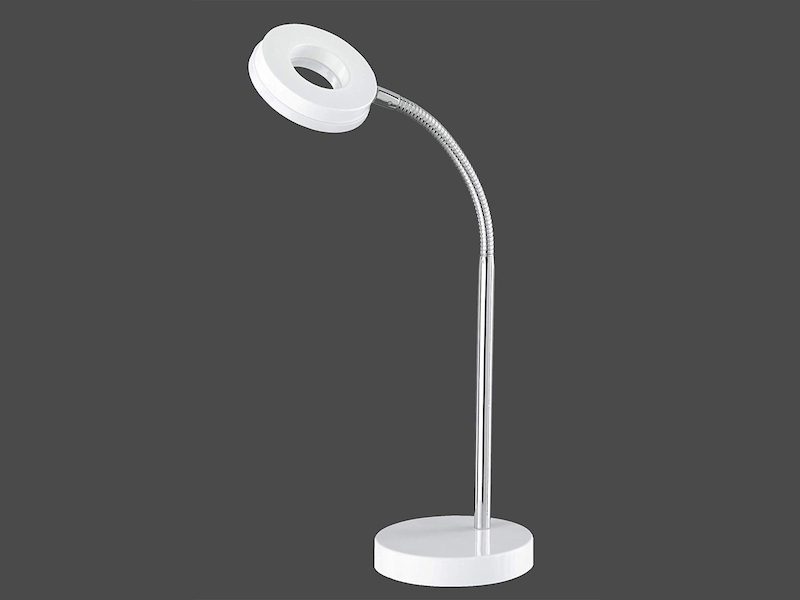 Moderne LED Schreibtischleuchte flexibel & biegsam RENNES 1 flammig in Weiß