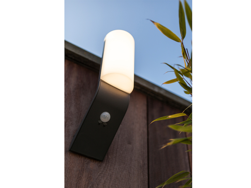 Hochwertiges LED Außenlampen SET für Hauswand mit Bewegungsmelder, ALU Anthrazit