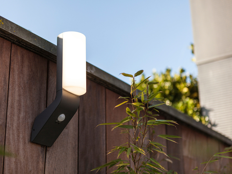 Hochwertiges LED Außenlampen SET für Hauswand mit Bewegungsmelder, ALU Anthrazit