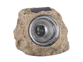 LED Solar-Leuchte "Stein" aus Polyresin mit 3 LEDs, IP44