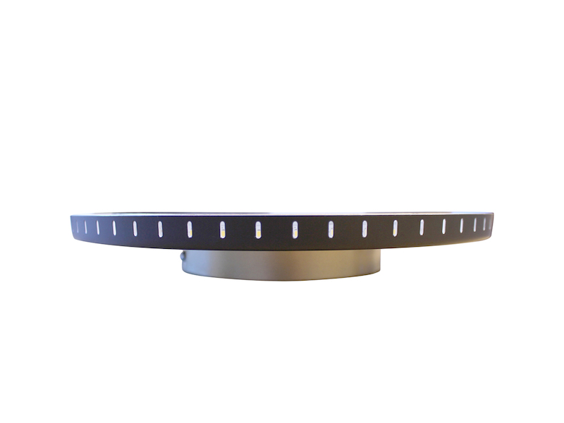 LED Wandleuchte MOON für Wand & Decke, Spiegel Design Blattgold, Ø 30cm
