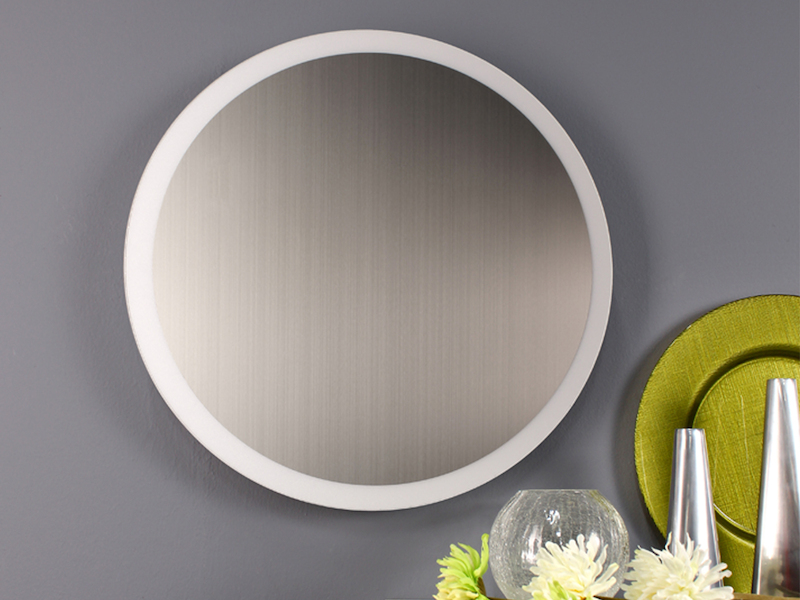 LED Deckenleuchten - 2er SET für Wand & Decke, Spiegel Design in Silber Ø50cm