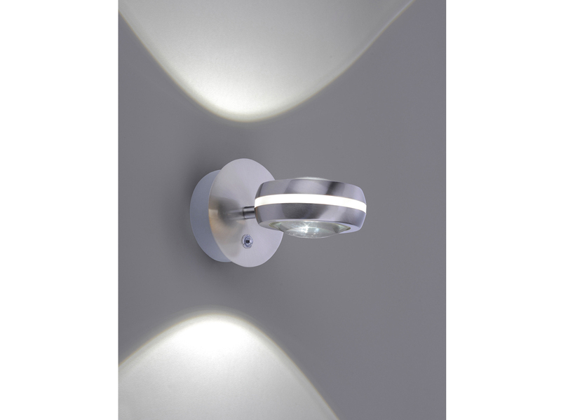 Moderne WIZ LED Wandleuchte VISTA Up and Down Light Silber matt - App gesteuert