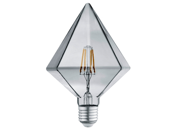 E27 Filament LED - 4 Watt, 140 Lumen, warmweiß, Ø11,5cm - nicht dimmbar, rauch