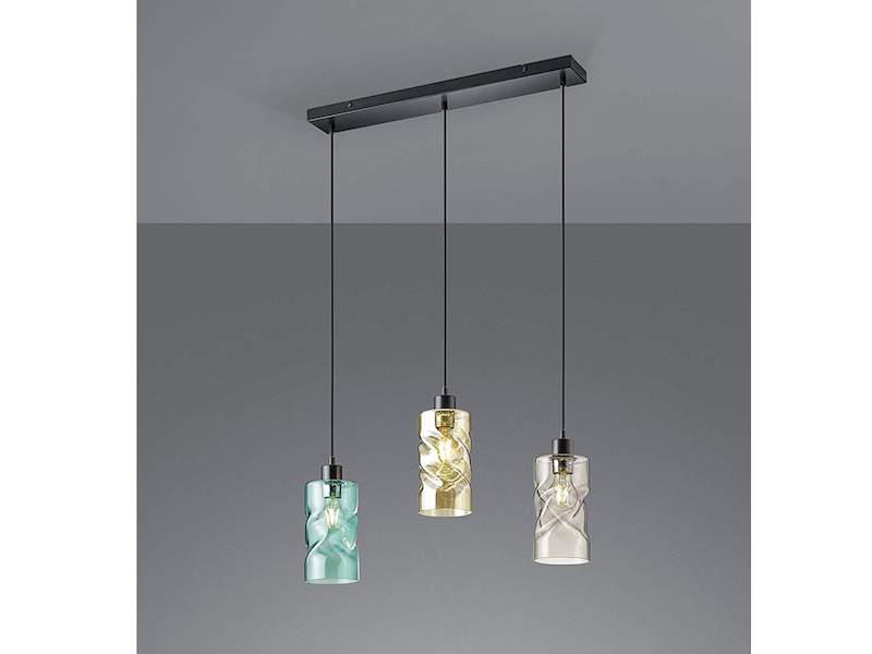 Moderne LED Pendelleuchte chromfarbiges Metall silberer kugelförmiger Schirm